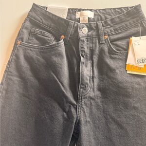 Gray Denim mom Jeans